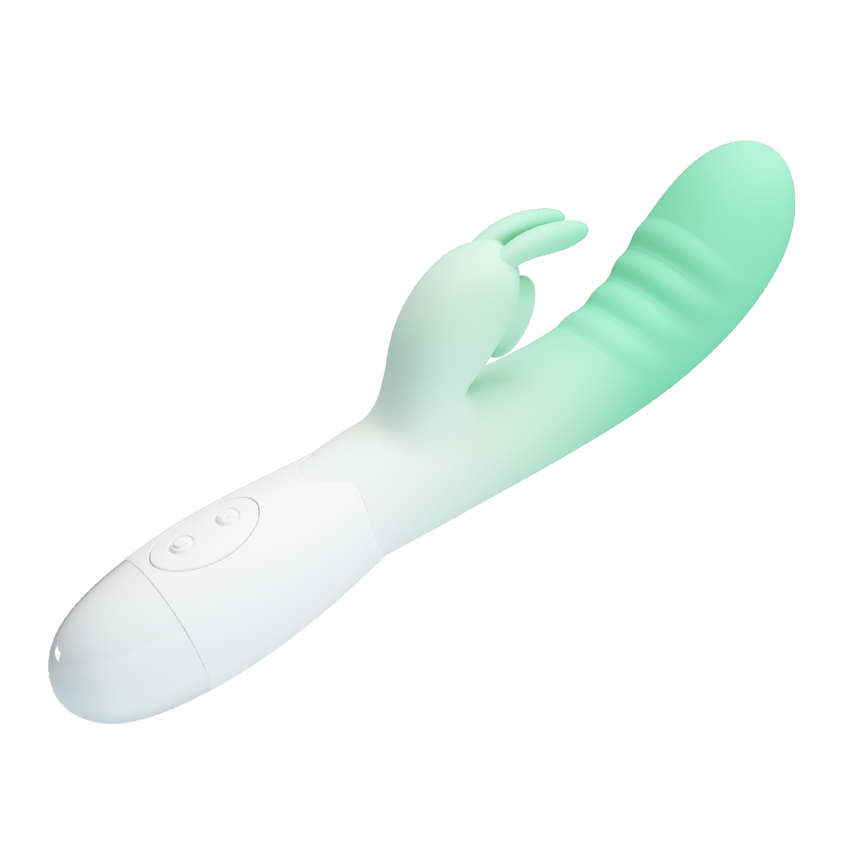 Pretty Love Cerberus Rabbit Vibrator — 30 Modes, Aqua Ombre - BI-014795-A1B