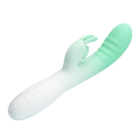 Pretty Love Cerberus Rabbit Vibrator — 30 Modes, Aqua Ombre - BI-014795-A1B