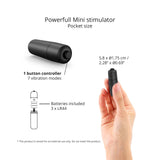 Love To Love Waouhhh Bullet Vibrator — Black Onyx, 7 Modes - LV0318