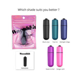 Love To Love Waouhhh Bullet Vibrator — Black Onyx, 7 Modes - LV0318
