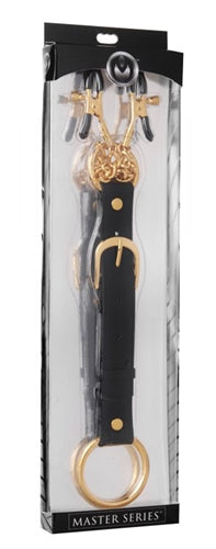 Penitentiary Nipple Clamps and Cockring Set by XR Brands