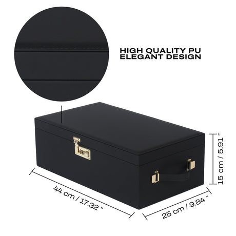 Dorcel Le Coffret Prestige Edition Storage Case — Faux Leather, Velvet-Lined, 44×25×15 cm - DL3346