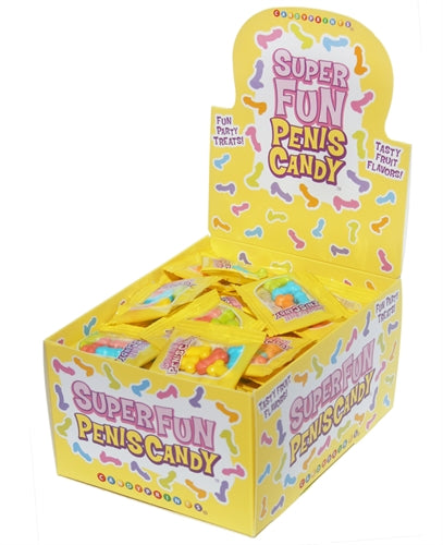 Little Genie Penis Candy — 100 Clear 5‑Piece Bags (3g) - CP-692