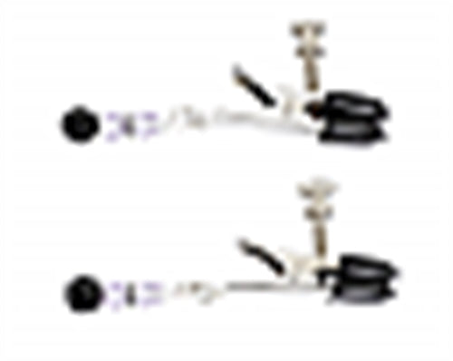 Beaded Clamps - Adjustable Broad Tip - Purple by Spartacus