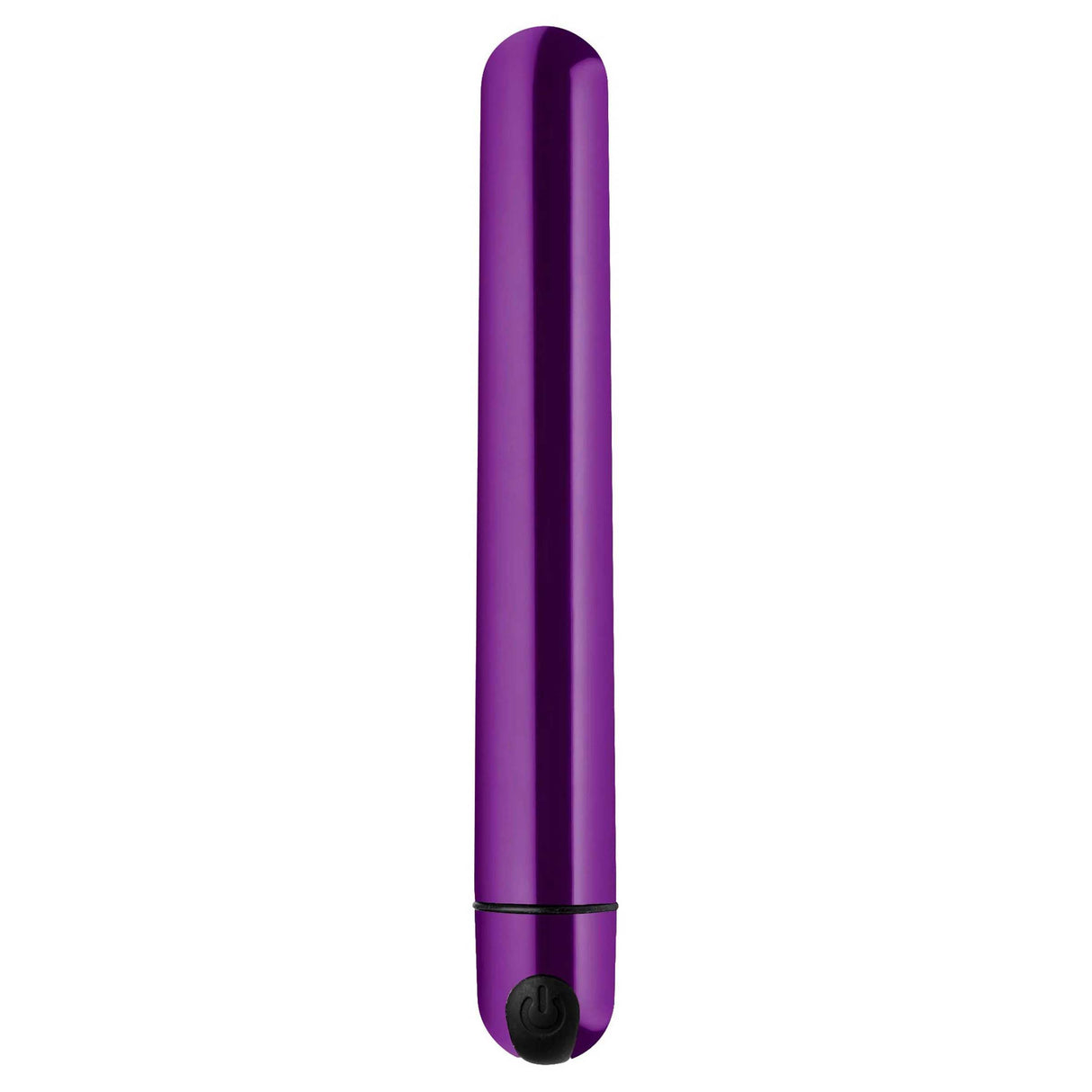 XR Brands 10-Pack Slim Metallic Bullet Vibrators — Purple - BNG-AG764-PUR