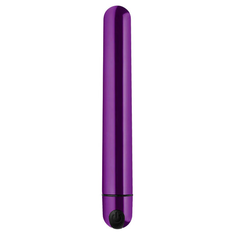 XR Brands 10-Pack Slim Metallic Bullet Vibrators — Purple - BNG-AG764-PUR