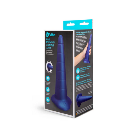 b-Vibe Anal Stretcher Training Cone — 7.25-inch Insertable Silicone - BV7834
