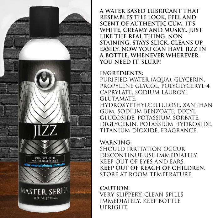 Jizz Cum Scented Water Based Lubricant 8.5 Oz by XR Brands