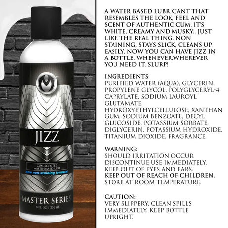 Jizz Cum Scented Water Based Lubricant 8.5 Oz by XR Brands