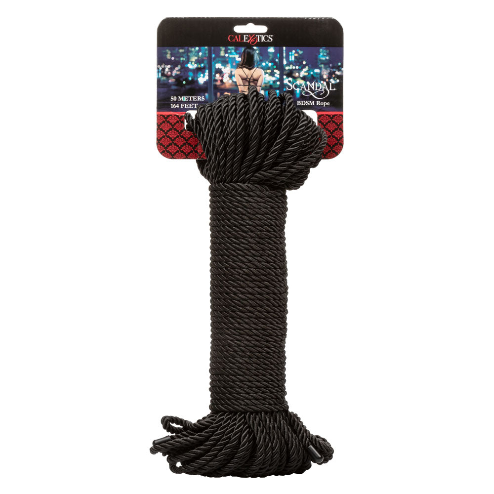 Scandal BDSM Rope 164 Ft/ 50m - Black by CalExotics