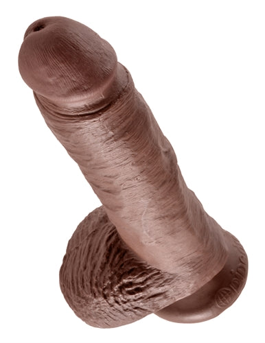 King Cock 8-Inch Cock With Balls - Brown by Pipedream