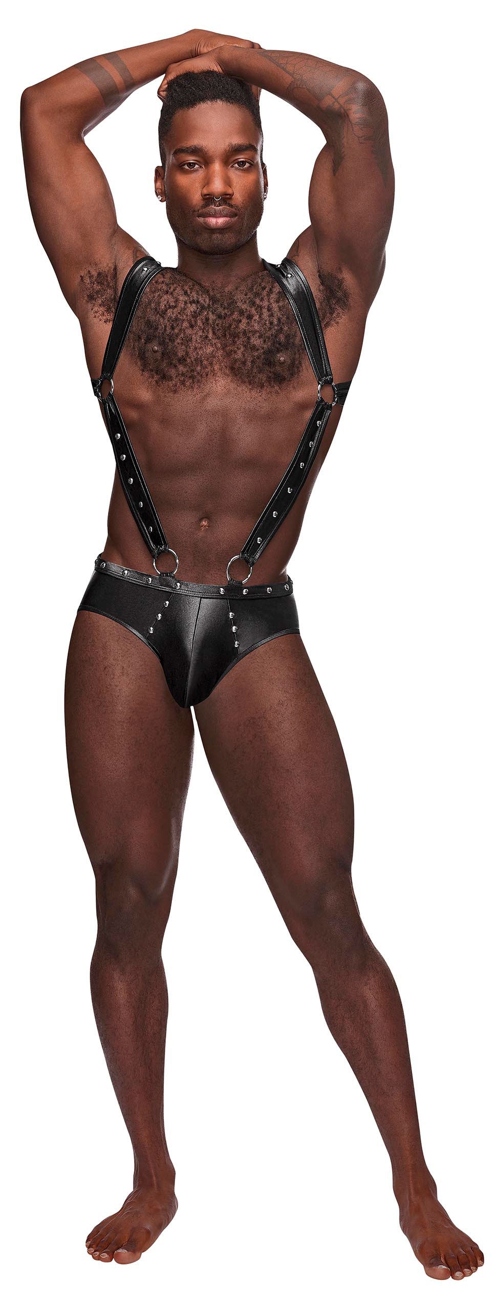 Male Power Uranus Torso Harness — Large/X-Large, Black - MP-PAK154BKLX