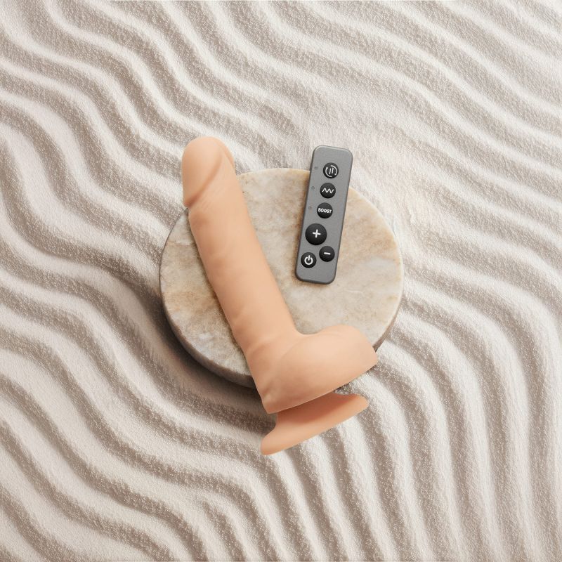 Strap-On-Me Realistic Rotating & Vibrating Dildo L — Vanilla - SM7548