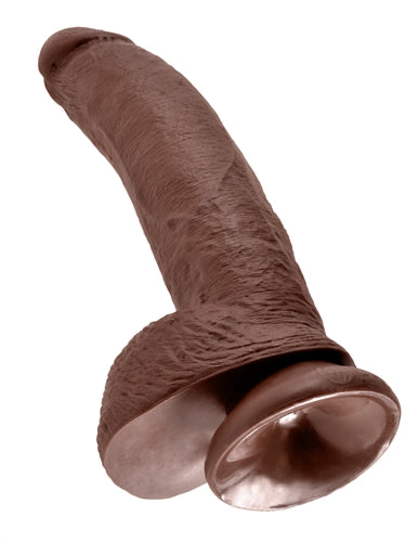 King Cock 9-Inch Cock With Balls - Brown by Pipedream