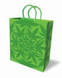 Little Genie Glitter Ganja Gift Bag — Green, 10.75 x 7.75 in - LG-LGP028