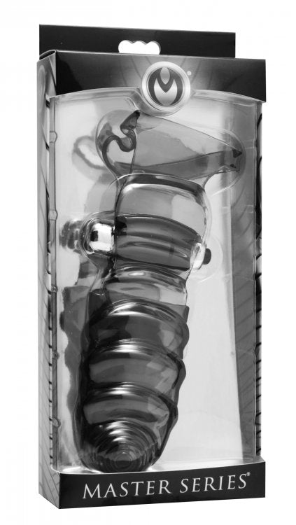 XR Brands Master Series Bang Bang G-Spot Vibrating Finger Glove - MS-AE595