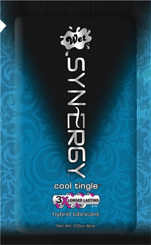 Wet Synergy Hybric Lubricant — Cool Tingle, 6 ml Foil - WT36125