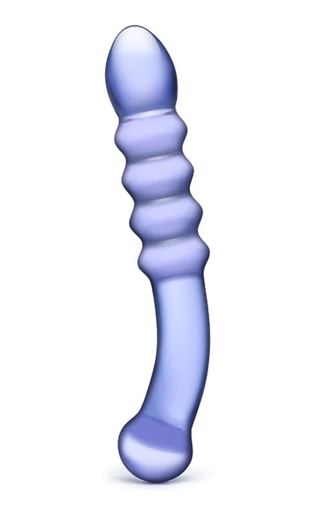 Purple Rain Ribbed Dildo by Electric Novelties