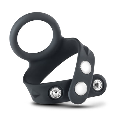 Performance - Vs7 - Silicone Cock & Ball Strap Large - Black by Blush
