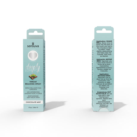 Sensuva Deeply Love You Throat Relaxing Spray — Chocolate Mint, 1 fl oz - SEN-VL490