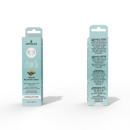 Sensuva Deeply Love You Throat Relaxing Spray — Chocolate Mint, 1 fl oz - SEN-VL490