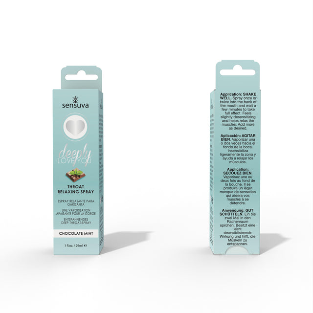 Sensuva Deeply Love You Throat Relaxing Spray — Chocolate Mint, 1 fl oz - SEN-VL490