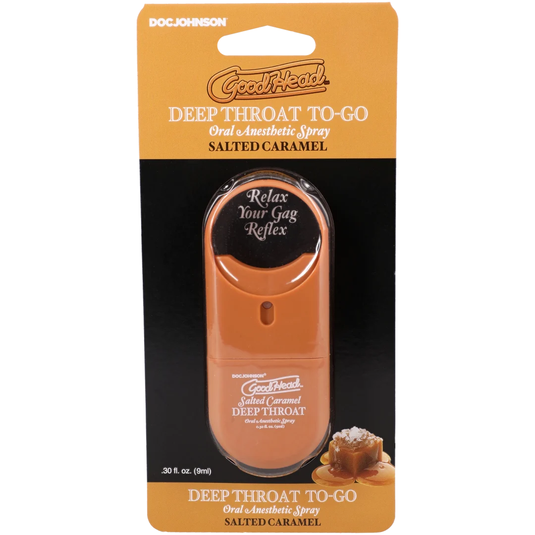 Doc Johnson Goodhead Deep Throat Spray To-Go — Salted Caramel (0.30 fl oz) - DJ1366-25-CD