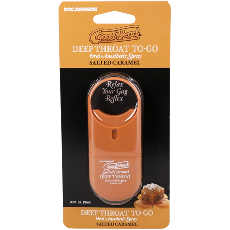 Doc Johnson Goodhead Deep Throat Spray To-Go — Salted Caramel (0.30 fl oz) - DJ1366-25-CD