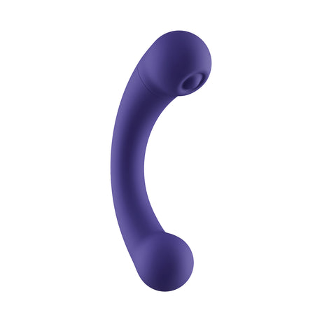 Femme Funn Aluna Mini Dual-Action Vibrator — Dark Purple - FF-1057-2D