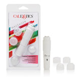 CalExotics Compact Waterproof Travel Massager with 4 Tips - White - SE2104012