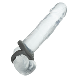 CalExotics Alpha Liquid Silicone Beaded Crazy 8 Ring Cockring — Grey - SE1491072