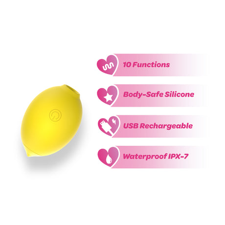 Viben Dreamii Lemon Bliss Vibrator & Suction Toy — Limited Edition - VB-75045