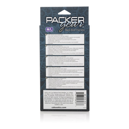 Packer Gear Brief Harness - Medium/large - Black by CalExotics