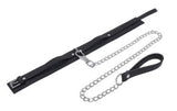 Sportsheets Signature Midnight Muse Collar & 36-inch Chain Leash, Black - SS68120