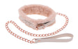 Sportsheets Peaches N Creame Fur Collar & Detachable Leash — Pink - SS09962
