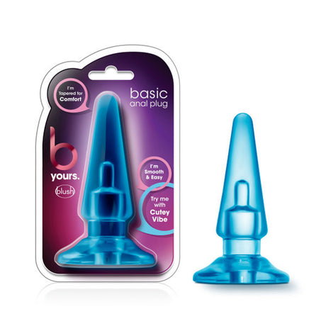 B Yours - Basic Anal Plug - Blue by Blush