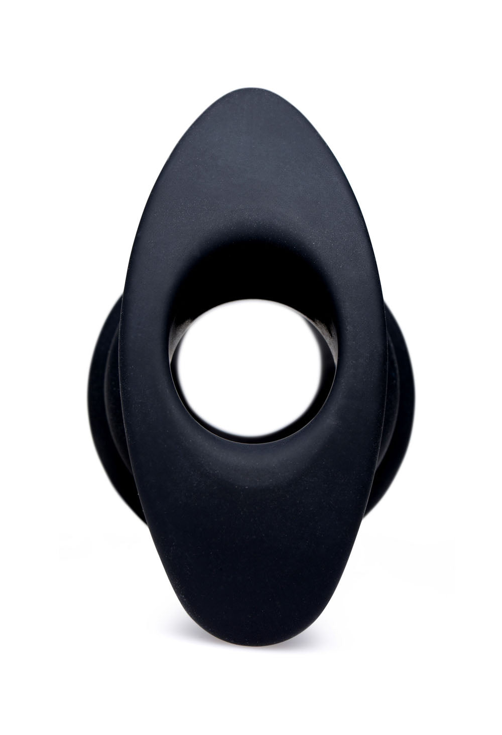 Hive Ass Tunnel Silicone Ribbed Hollow Anal Plug - Medium by XR Brands
