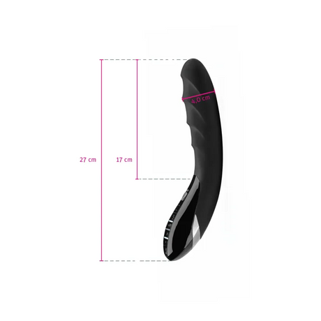 Mystim Sizzling Simon eStim Vibrator — 27 cm, Black - MY8721