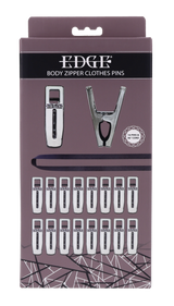 Sportsheets Edge Body Zipper Clothes Pins — 16 Silver-Plated Clamps - SP0337