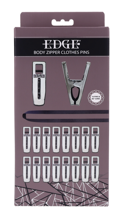 Edge Body Zipper Clothes Pins by Sportsheets