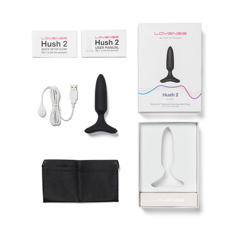 Lovense Hush 2 Vibrating Butt Plug — 1 in. Diameter - LS9797