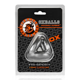 OXBALLS TRI-SPORT Cocksling — Steel FLEXtpr 3‑Ring - OX-AJ1076-STL