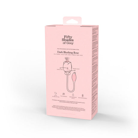 Fifty Shades of Grey Dark Blushing Rose Suction Rose & Vibrating Egg - FS1723