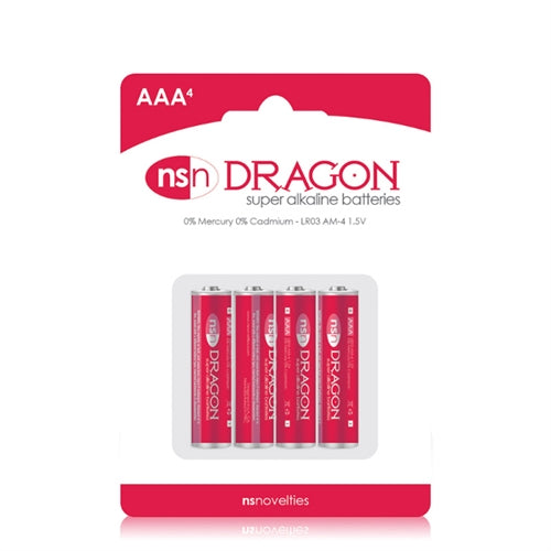 nsnovelties Dragon AAA Alkaline Batteries — 4 Pack - NSN2010-20