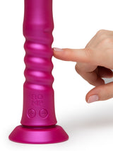 ROMP Jiggle Thrusting Vibrator — Cosmic Pink, Suction Base - RM2485