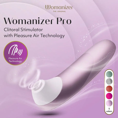 Womanizer Pro Clitoral Stimulator — Lilac, 11 Intensities - WZ3314
