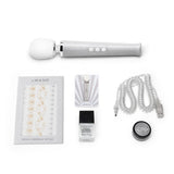 LE Wand All That Glimmers Petite Wand Vibrator — White Special Edition - LW0281