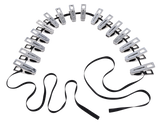 Sportsheets Edge Body Zipper Clothes Pins — 16 Silver-Plated Clamps - SP0337