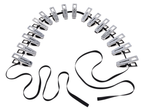Sportsheets Edge Body Zipper Clothes Pins — 16 Silver-Plated Clamps - SP0337