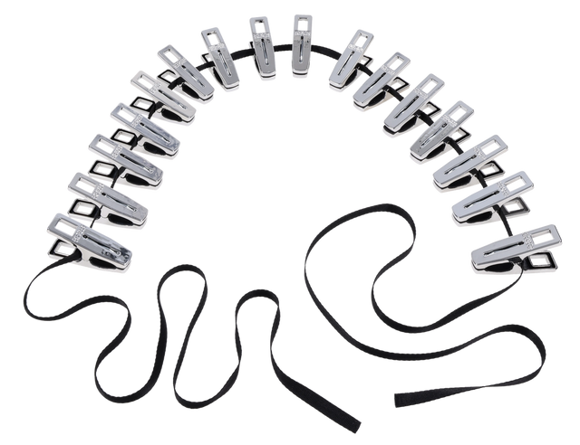 Sportsheets Edge Body Zipper Clothes Pins — 16 Silver-Plated Clamps - SP0337
